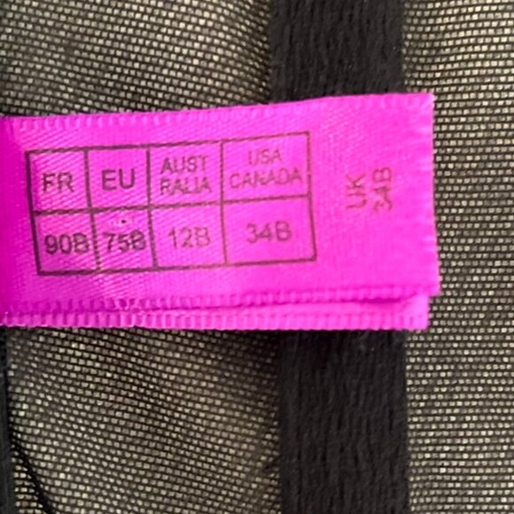 L'Agent By Agent Provocateur Black Rosalyn Basque Push-Up Bustier Sz 34B - Picture 11 of 12